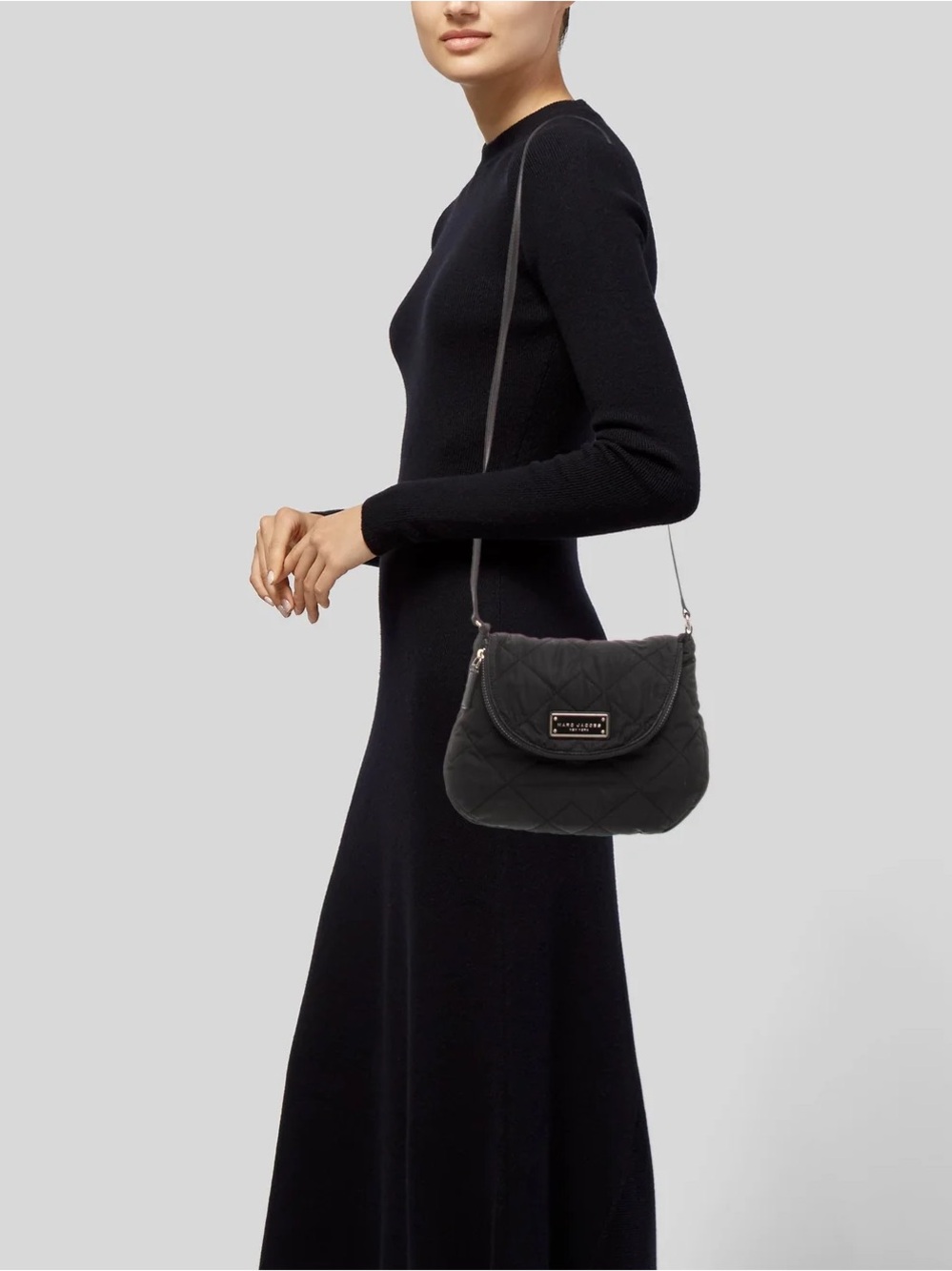 Marc Jacobs Black Quilted Crossbody Bag